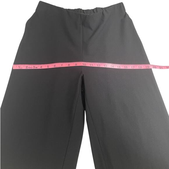 Eileen Fisher Jersey Knit Straight Leg Pants Pull On Black Size Small Minimalist - Picture 8 of 11